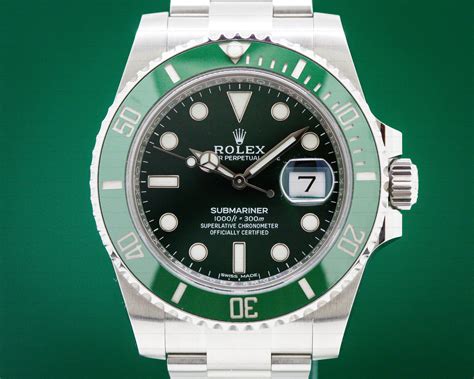 rolex submariner green bezel green face|rolex green submariner for sale.